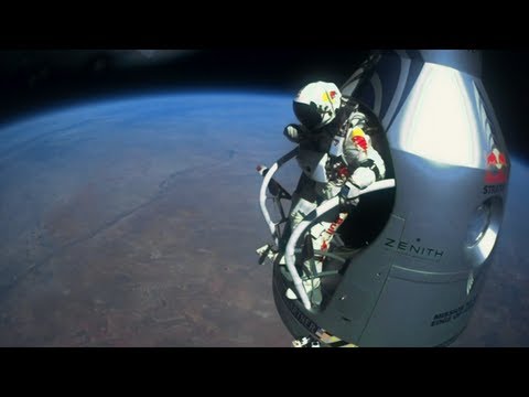 Stunt Man Jumps From Out Of Space To Earth