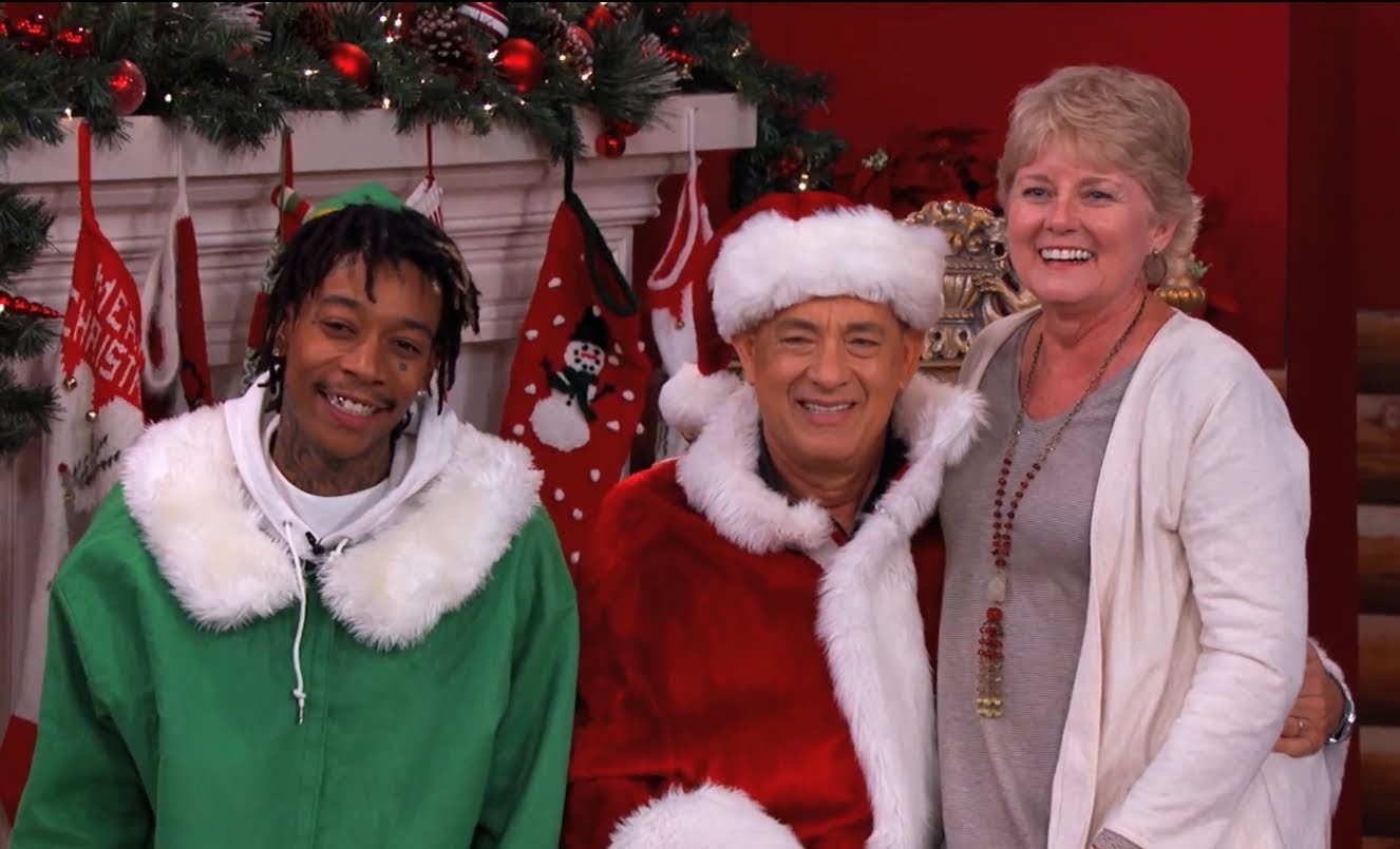 Wiz Khalifa Dresses Up As An Elf With Tom Hanks As Santa