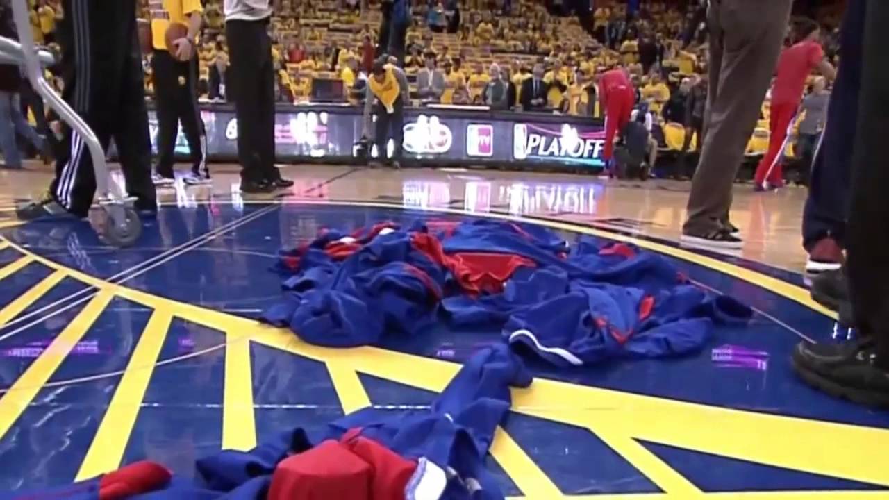 Clippers Take Stand And Turn Their Warm-Up Gear Inside Out To Hide Clippers Logo