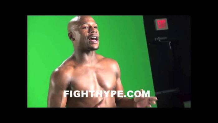 Footage Of Mayweather Reading A Teleprompter With No Problem