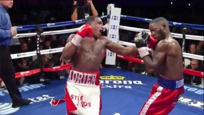 Adrien Broner Knocks Down Emmanuel Taylor In The 12th Round