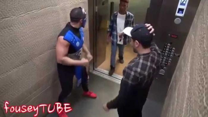 Mortal Kombat Elevator Prank