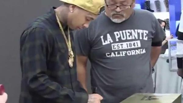 Tyga Gets Served Court Papers At His Sneaker Release Event