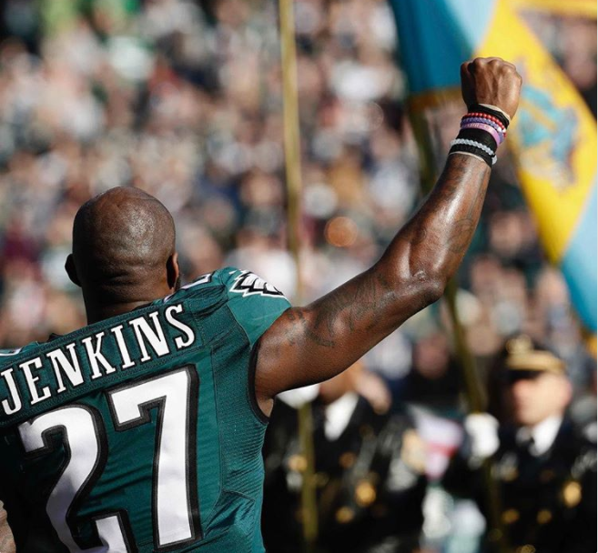 NFL Safety Malcolm Jenkins Will Raise His Fist During the Anthem in 2017